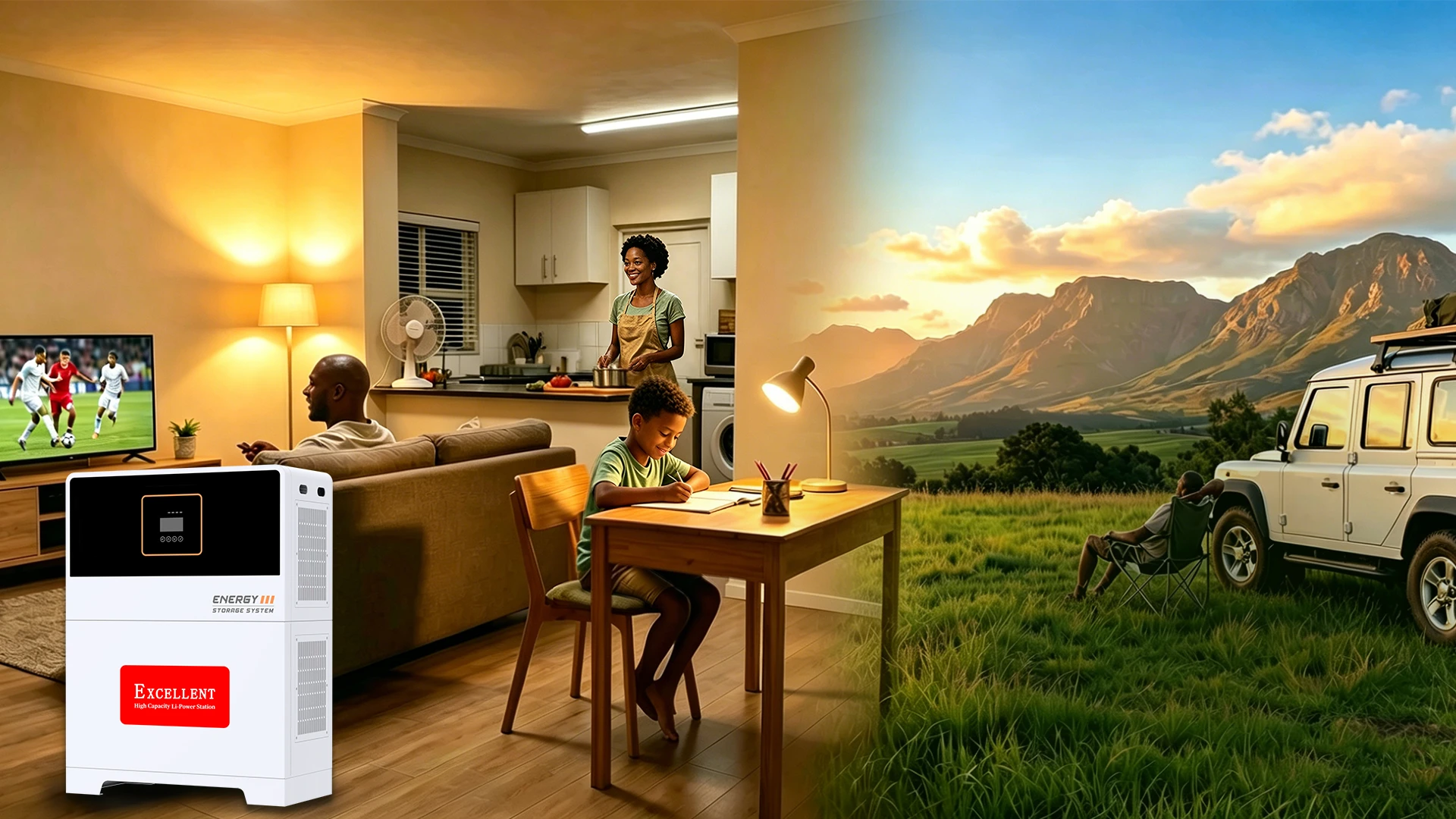 African family powered by EXCELLENT